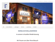 Tablet Screenshot of die-lichtfabrik.de